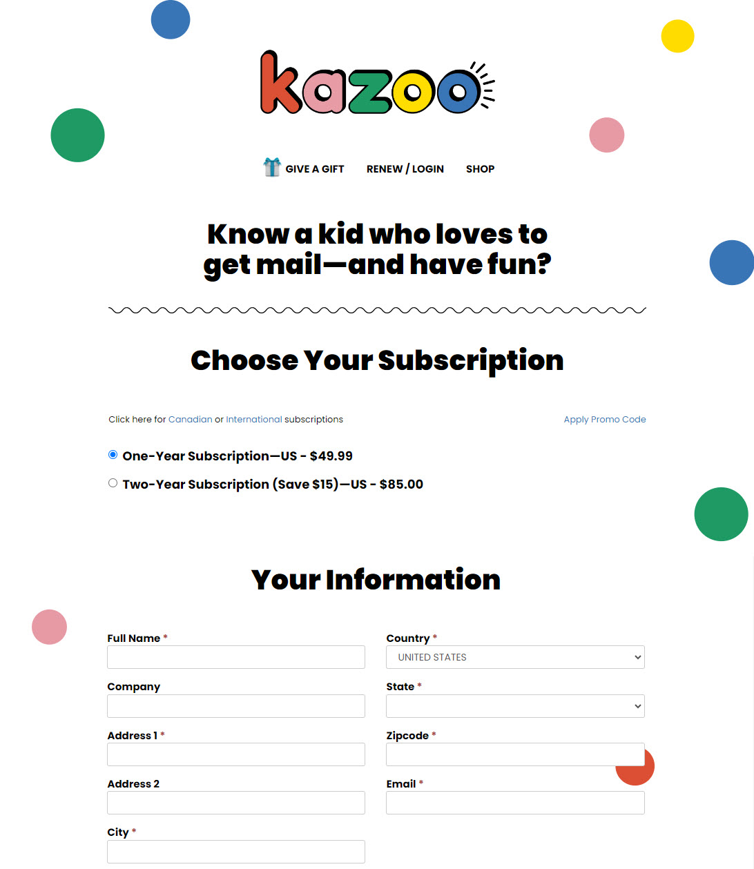 simplify publication subscription checkout